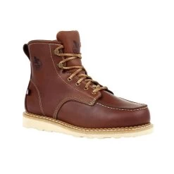 Men's Georgia Wedge Moc Toe Work Boot #GB00358 -Western men 07d39f69def7c3c462bb2dd3e931624e