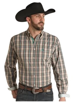 Men's Rough Stock Button Down Shirt #RSMSODR0E7