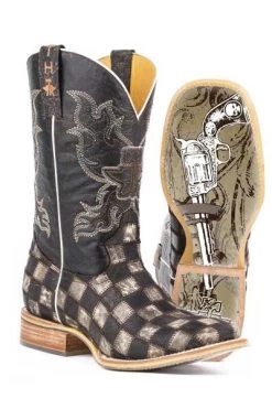 Men's Tin Haul Gunmetal Check Boot #14-020-0007-0206 -Western men 1402000070206a