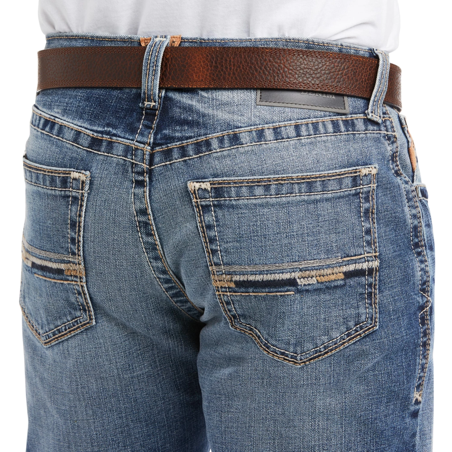 Men's Ariat M4 Low Rise Stretch Longspur Stackable Straight Leg Jean #10036879 2 Men's Ariat M4 Low Rise Stretch Longspur Stackable Straight Leg Jean #10036879 - Image 2