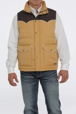 Men's Cinch Quilted Vest #MWV1578001GLD