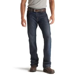 Men's Ariat M4 Low Rise Boot Cut Fire Resistant Jean #10012555 -Western men 27067 10012555 front