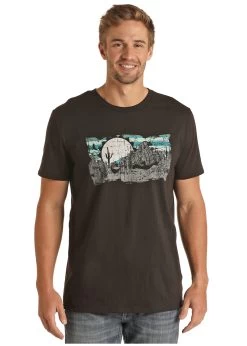 Men's Rock & Roll Cowboy T-Shirt #RRUT21R065