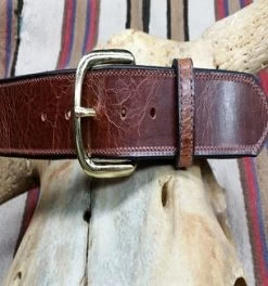 Men's Visalia Stock Saddle Western Belt #311-06BRNX