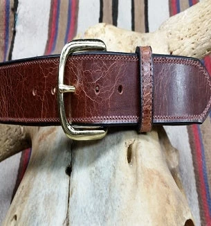 Men's Visalia Stock Saddle Western Belt #311-06BRNX 1 Men's Visalia Stock Saddle Western Belt #311-06BRNX