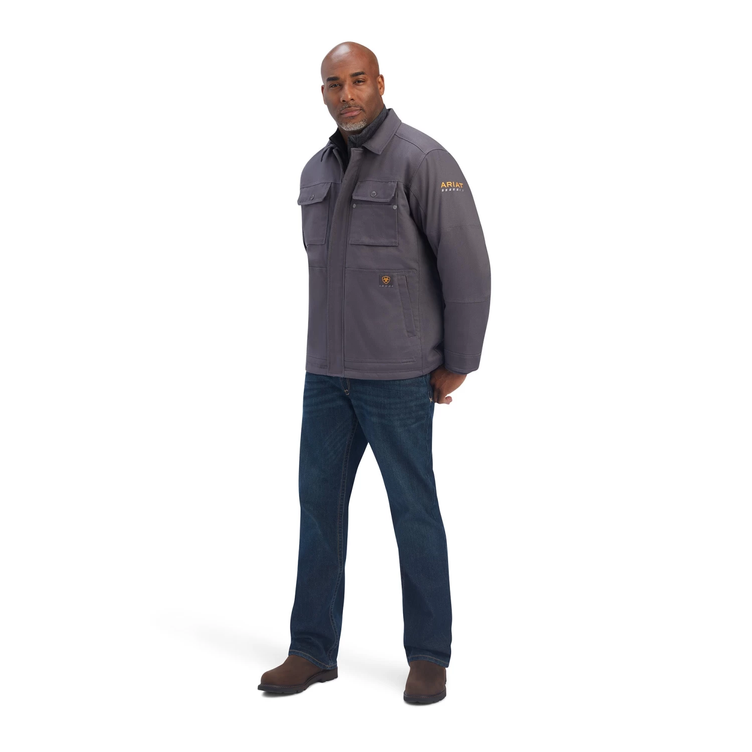 Men's Ariat Rebar DuraCanvas Sherpa-Lined Coat #10041505 2 Men's Ariat Rebar DuraCanvas Sherpa-Lined Coat #10041505 - Image 2