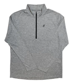 Men's Hooey Range Quarter Zip Pullover #HH1193GY