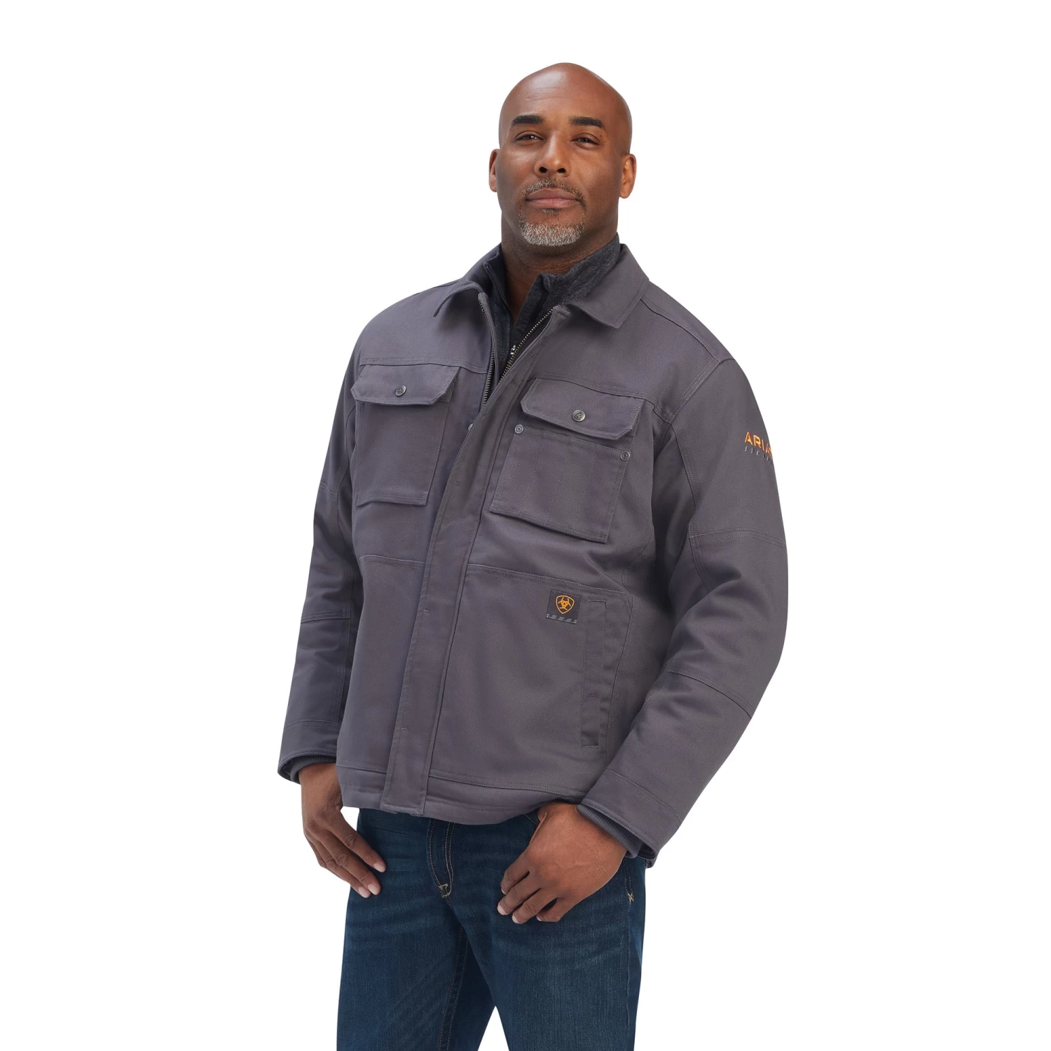 Men's Ariat Rebar DuraCanvas Sherpa-Lined Coat #10041505 1 Men's Ariat Rebar DuraCanvas Sherpa-Lined Coat #10041505
