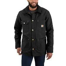 Men's Carhartt Loose Fit Firm Duck Blanket-Lined Chore Coat #103825
