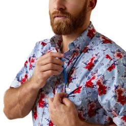 Men's Ariat Jeremiah Classic Fit Button Down Shirt #10044899 -Western men 4c62e7d7d3ee56581ecc1cd6f4e99703