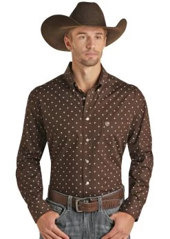 Men's Rock & Roll Cowboy Button Down Shirt #RRMSODRZ0G