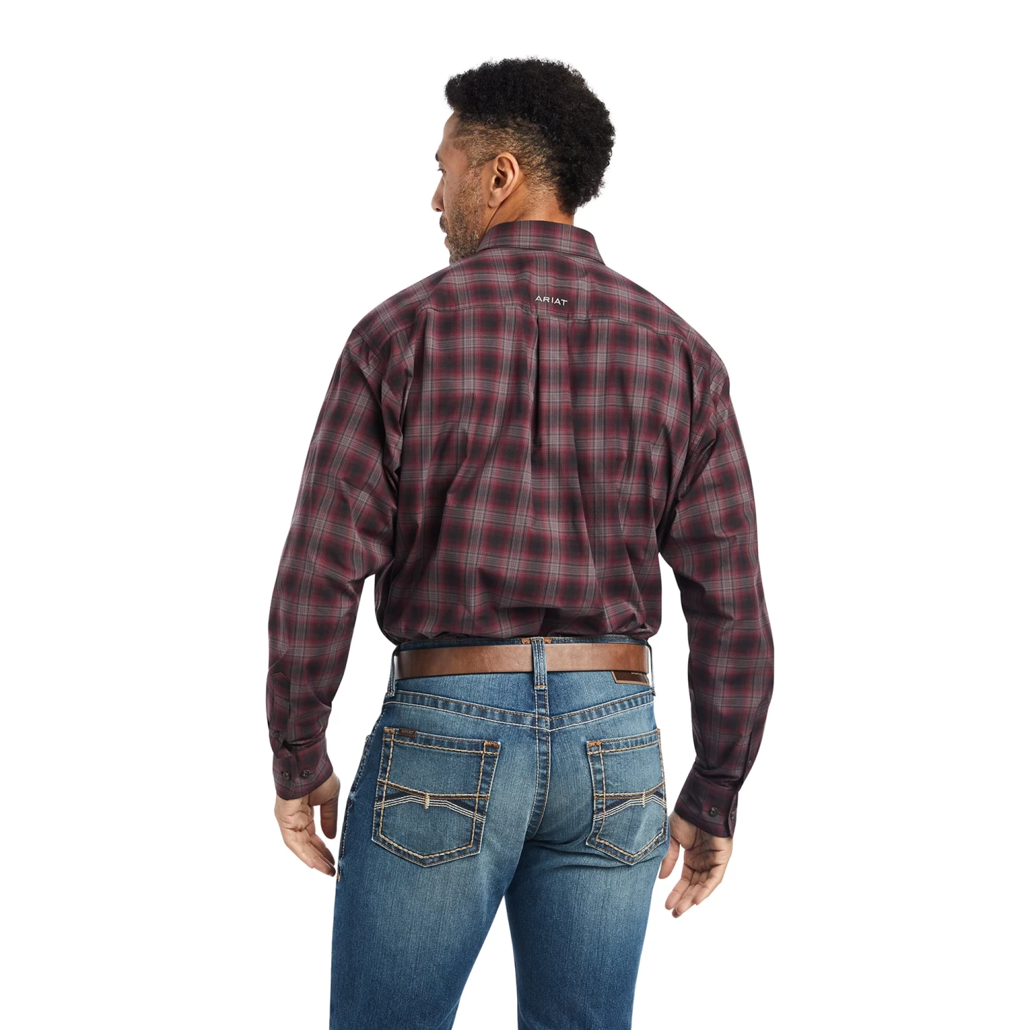 Men's Ariat Pro Series William Stretch Classic Fit Button Down Shirt #10042278 2 Men's Ariat Pro Series William Stretch Classic Fit Button Down Shirt #10042278 - Image 2