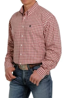 Men's Cinch Button Down Shirt #MTW1105356PNK