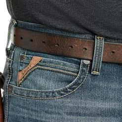 Men's Ariat M4 Low Rise Stretch Stockton Stackable Straight Leg Jean #10034632 8 Men's Ariat M4 Low Rise Stretch Stockton Stackable Straight Leg Jean #10034632 -Western men 62f9b8284f8ae8b030e07824b190e254