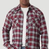 Men's Wrangler Retro Flannel Snap Front Shirt #112317109
