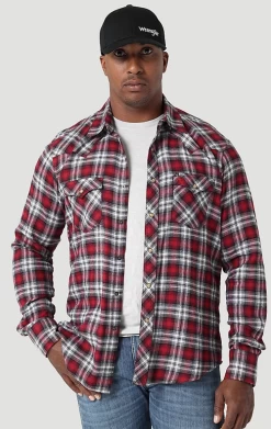 Men's Wrangler Retro Flannel Snap Front Shirt #112317109
