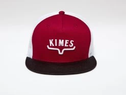 Men's Kimes Huxton Trucker Dark Red Cap -Western men 6ac891120874409ecdbc825efd28fa88