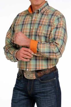Men's Cinch Plaid Button Down Shirt #MTW1105476 -Western men 6c54a3fcc8ac4e43b9d3bff6e0e6a3b3