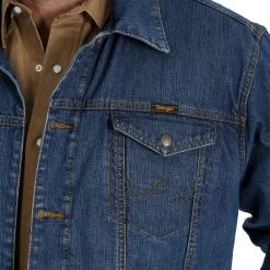 Men's Wrangler Concealed Carry Unlined Denim Jacket #74265VW -Western men 74265VW BD02 SWDN WPRD