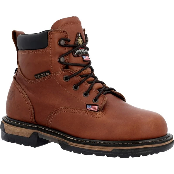 Men's Rocky IronClad USA Made Waterproof Work Boot #RKK0361 1 Men's Rocky IronClad USA Made Waterproof Work Boot #RKK0361