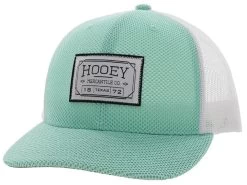 Men's Hooey Teal & White Mesh Cap #2202T-TLWH