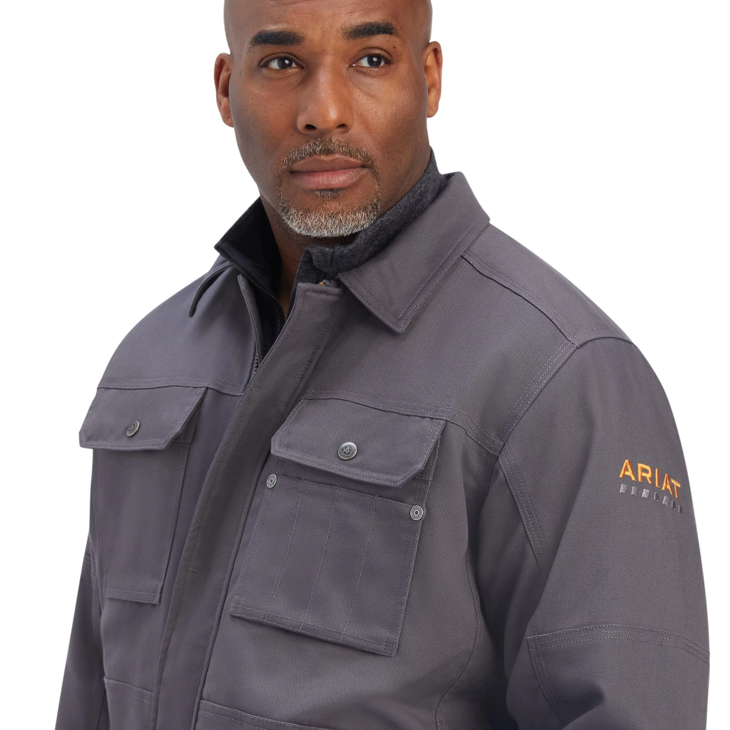 Men's Ariat Rebar DuraCanvas Sherpa-Lined Coat #10041505 5 Men's Ariat Rebar DuraCanvas Sherpa-Lined Coat #10041505 - Image 5