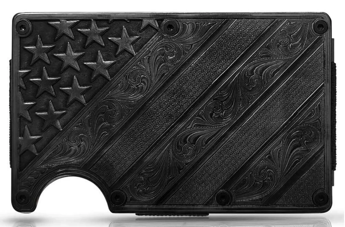 Montana Silversmiths Credit Card And Cash Case #CRCARD6BKN 1 Montana Silversmiths Credit Card And Cash Case #CRCARD6BKN