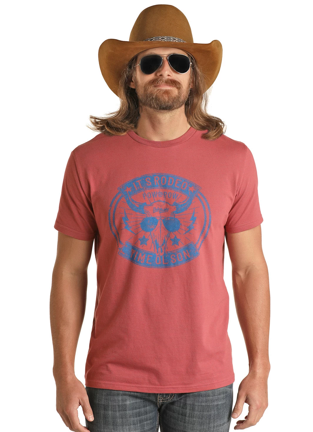 Men's Rock & Roll Cowboy Dale Brisby T-Shirt #RRMT21RZMB 1 Men's Rock & Roll Cowboy Dale Brisby T-Shirt #RRMT21RZMB