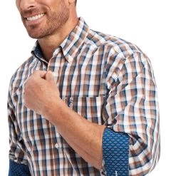 Men's Ariat Wrinkle Free Scout Classic Fit Button Down Shirt #10041572 -Western men 9303a8aaca2994f76f54c54027a8f3af