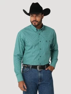 Men's Wrangler George Strait Button Down Shirt #112318995