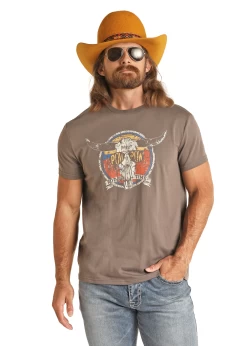 Men’s Rock & Roll Cowboy Dale Brisby T-Shirt #RRUT21R1BU