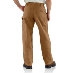 Men's Carhartt Dungaree Flannel Lined Work Pant #B111BRN -Western men B111BRN AVB