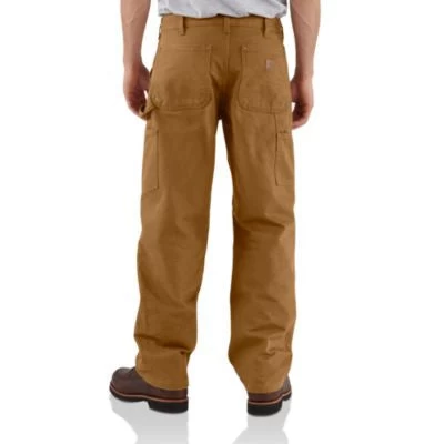 Men's Carhartt Double Front Work Dungaree Pant #B136BRN 2 Men's Carhartt Double Front Work Dungaree Pant #B136BRN - Image 2
