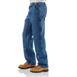 Men's Carhartt Original-Fit Washed Logger Double-Front Work Pant #B73DST -Western men B73DST AVL