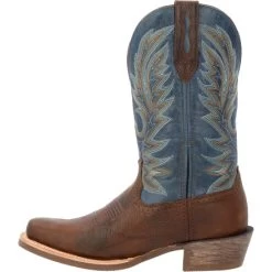 Men's Durango Rebel Pro Brown & Blue Boot #DDB0356 -Western men DDB0356 instep