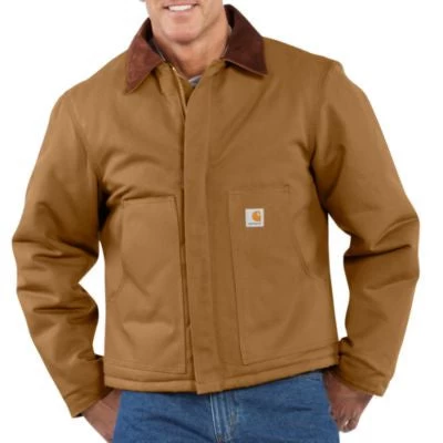 Men's Carhartt Duck Traditional Jacket #J002BRN 1 Men's Carhartt Duck Traditional Jacket #J002BRN