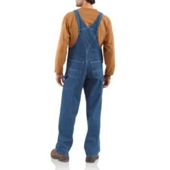 Men's Carhartt Unlined Denim Bib Overall #R07DST -Western men R07DST AVB