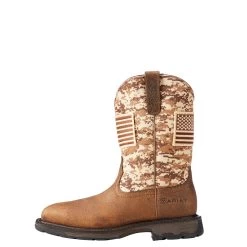 Men's Ariat WorkHog Patriot Work Boot #10023100 7 Men's Ariat WorkHog Patriot Work Boot #10023100 -Western men S18 MNS WORK Holt 10023100 side
