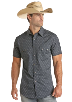 Men's Rock & Roll Cowboy Snap Front Shirt #RRMS1SR0QX