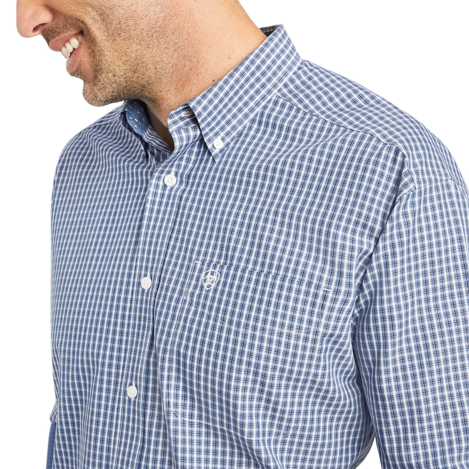 Men's Ariat Wrinkle Free Ellison Classic Fit Button Down Shirt #10042287 3 Men's Ariat Wrinkle Free Ellison Classic Fit Button Down Shirt #10042287 - Image 3