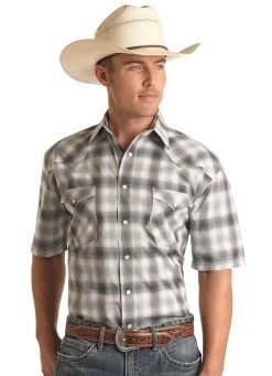 Men's Rough Stock Snap Front Shirt #RSMS1SRZCX
