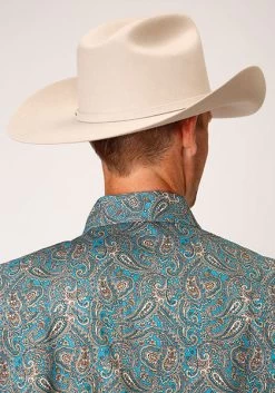 Men's Roper Snap Front Shirt #03-002-0225-4010BU -Western men afe6db5c6da83b68af498c8ae430cb21