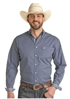 Men's Rough Stock Button Down Shirt #RSMSODR0NL