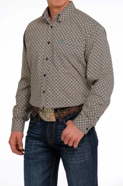 Men's Cinch Pattern Button Down Shirt #MTW1105471