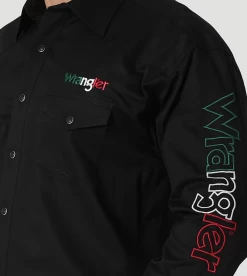 Men's Wrangler Logo Snap Front Shirt #112317124 -Western men bbe70dbe3d5ce90f0b473e6ae2224e44 86cf1ccf 6956 4bbd aa87 0a0272375f27
