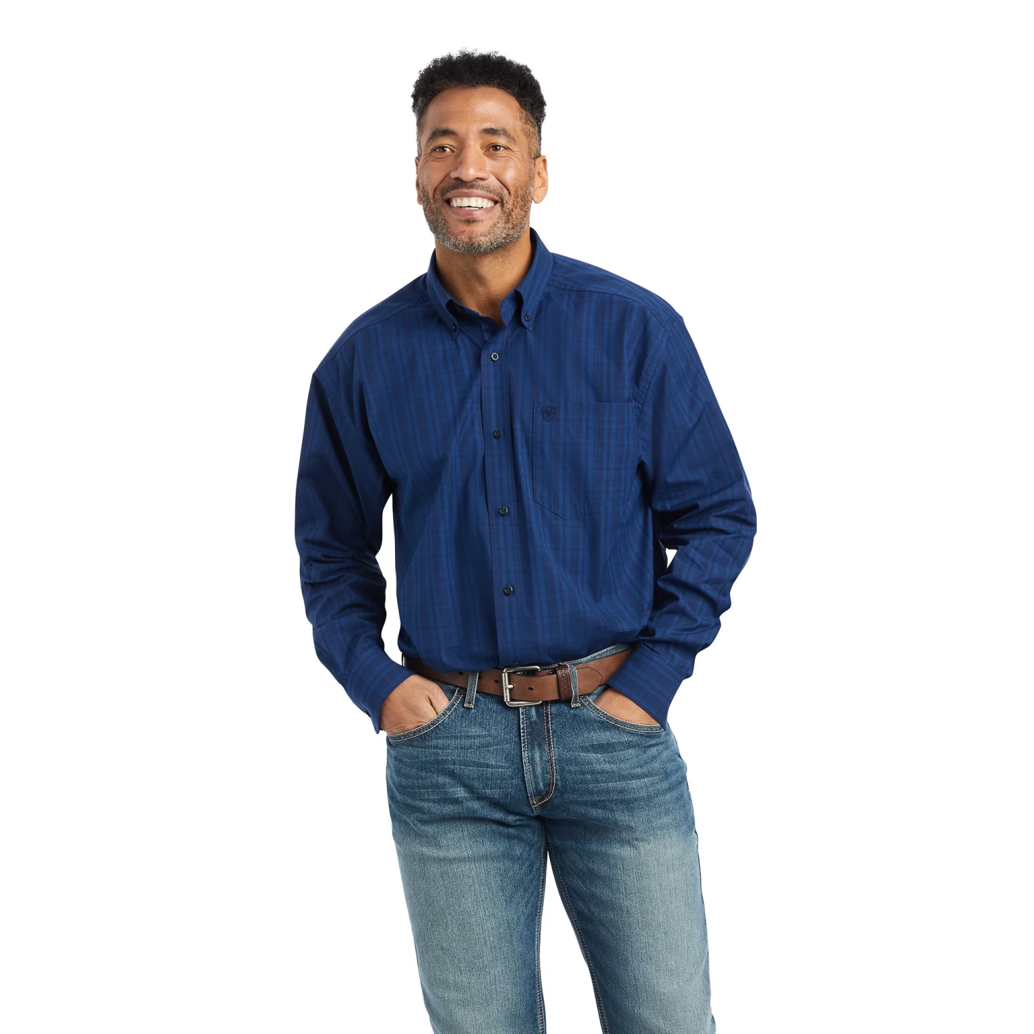 Men's Ariat Pro Series Gidion Classic Fit Button Down Shirt #10042375 1 Men's Ariat Pro Series Gidion Classic Fit Button Down Shirt #10042375