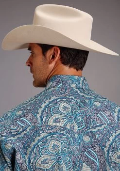 Men's Stetson Snap Front Shirt #11-001-0425-5013BU -Western men c39f0be226704639a32eeb0793db0493