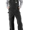 Men's Carhartt Unlined Zip-To-Thigh Bib #R37BLK