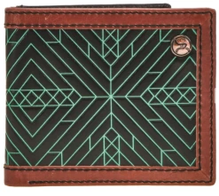 Men's Hooey Roughy Neon Moon Bi-Fold Wallet #RBF002-BKBR