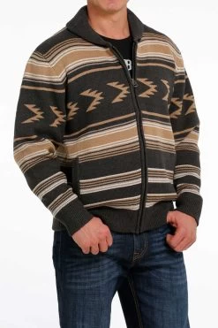Men's Cinch Aztec Full Zip Sweater #MWK1582001 -Western men d175fbb706299c6c5856c5bfa3bfac5b
